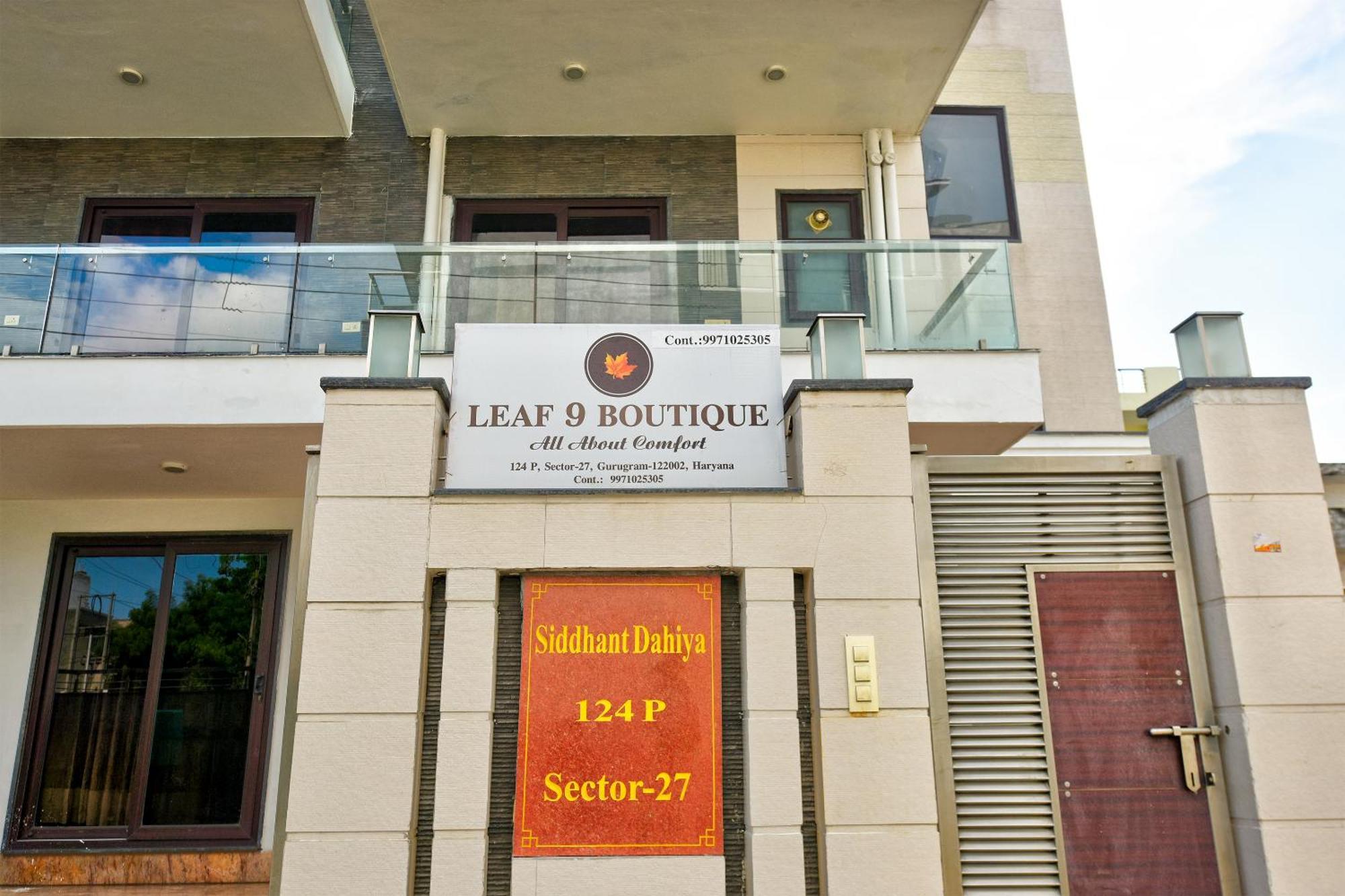 Hotel Leaf 9 Boutique, Near Golf Course Road And Galleria Market Gurgaon Exterior photo